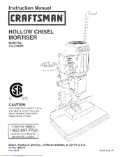 CRAFTSMAN 152.219070 Instruction Manual