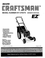 CRAFTSMAN EZ3 917.376272 Owner's Manual