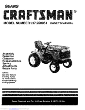 CRAFTSMAN 917.250051 Owner's Manual