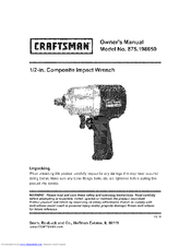 Craftsman 875.198650 Owner's Manual