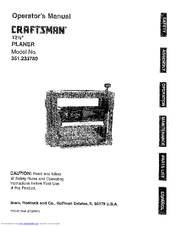 Craftsman 351.233780 Operator's Manual