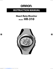 Omron HR-310 Instruction Manual