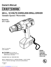 CRAFTSMAN 973.113051 Owner's Manual