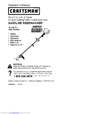 CRAFTSMAN WEEDWACKER 358.791050 Operator's Manual