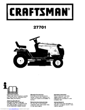 CRAFTSMAN 27701 Instruction Manual