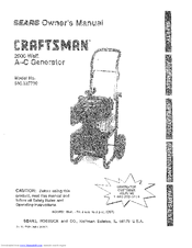 CRAFTSMAN 580.327700 Owner's Manual