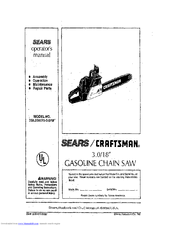 CRAFTSMAN 358.356070 Operator's Manual