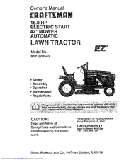 CRAFTSMAN EZ3 917.270642 Owner's Manual