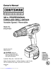 CRAFTSMAN 973.271601 Owner's Manual