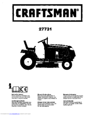 CRAFTSMAN 27731 Instruction Manual