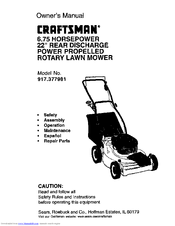 CRAFTSMAN 917.377981 Owner's Manual