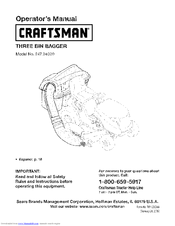CRAFTSMAN 247.24020 Operator's Manual