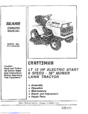 CRAFTSMAN 917.254550 Owner's Manual