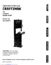 CRAFTSMAN 351.243971 Operator's Manual