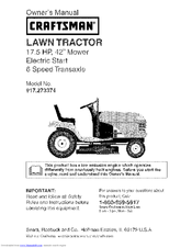 CRAFTSMAN 917.273374 Owner's Manual