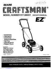 CRAFTSMAN EZ3 917.386051 Owner's Manual