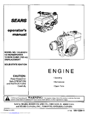 Craftsman 143.004014 Operator's Manual