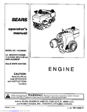 Sears 143.006004 Operator's Manual