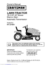 CRAFTSMAN 917.275641 Owner's Manual