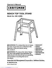 Craftsman 320.22305 Operator's Manual