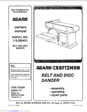 CRAFTSMAN 113.226431 Owner's Manual
