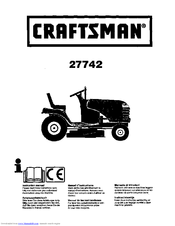 CRAFTSMAN 27742 Instruction Manual
