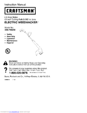 CRAFTSMAN WEEDWACKER 358.745230 Instruction Manual
