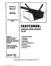 CRAFTSMAN 139.53678SRT Owner's Manual