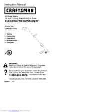 CRAFTSMAN WEEDWACKER C944.511110 Instruction Manual