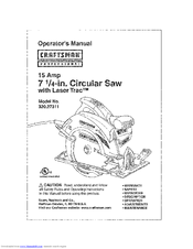 CRAFTSMAN Professional 320.27311 Operator's Manual