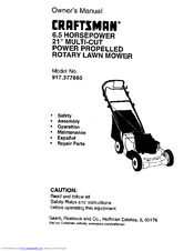CRAFTSMAN 917.377880 Owner's Manual