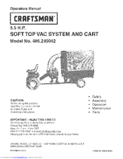 CRAFTSMAN 486.245042 Operator's Manual