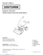 CRAFTSMAN 486.248471 Operator's Manual