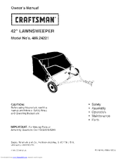 Craftsman 486.24221 Owner's Manual
