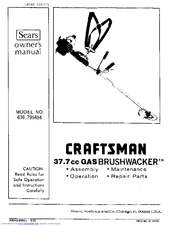 CRAFTSMAN BRUSHWACKER 636.795454 Owner's Manual