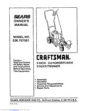 Craftsman 536.797561 Owner's Manual
