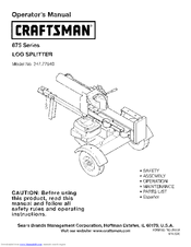 Craftsman 247.77640 Operator's Manual