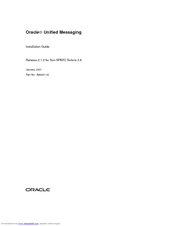 Oracle Unified Messaging Installation Manual