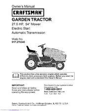CRAFTSMAN 917.276340 Owner's Manual