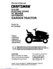 CRAFTSMAN 917.273222 Owner's Manual