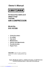 CRAFTSMAN 919.167280 Owner's Manual