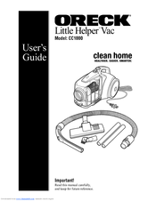 Oreck Little Helper CC1000 User Manual