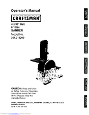 CRAFTSMAN 351.215200 Operator's Manual