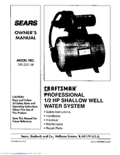CRAFTSMAN 390.252158 Owner's Manual