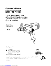 CRAFTSMAN 315.101130 Operator's Manual
