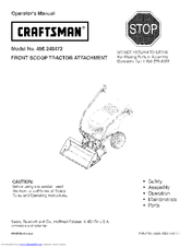 CRAFTSMAN 486.248472 Operator's Manual