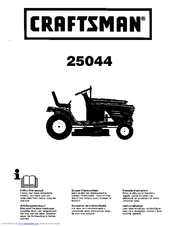 CRAFTSMAN 25044 Instruction Manual