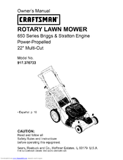 CRAFTSMAN 917.376733 Owner's Manual