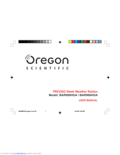 Oregon Scientific TREVISO BAR986HGA User Manual