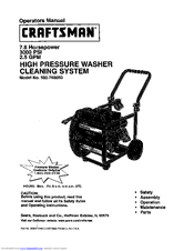 CRAFTSMAN 580.768050 Operator's Manual